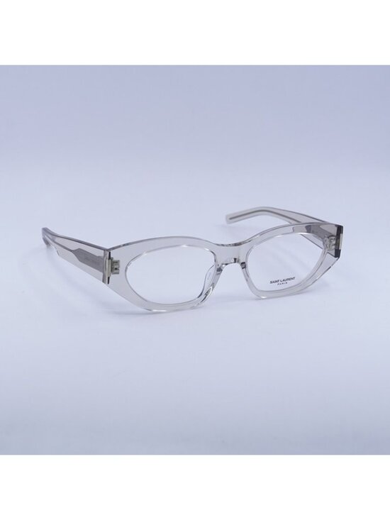 Saint Laurent SL638 OPT 004 Eyeglasses Transparent Grey 55mm Cat Eye Frame main image 10